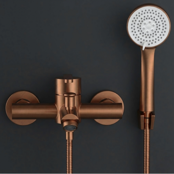 меситель для ванны REA ONTARIO BRUSHED COPPER с изливом