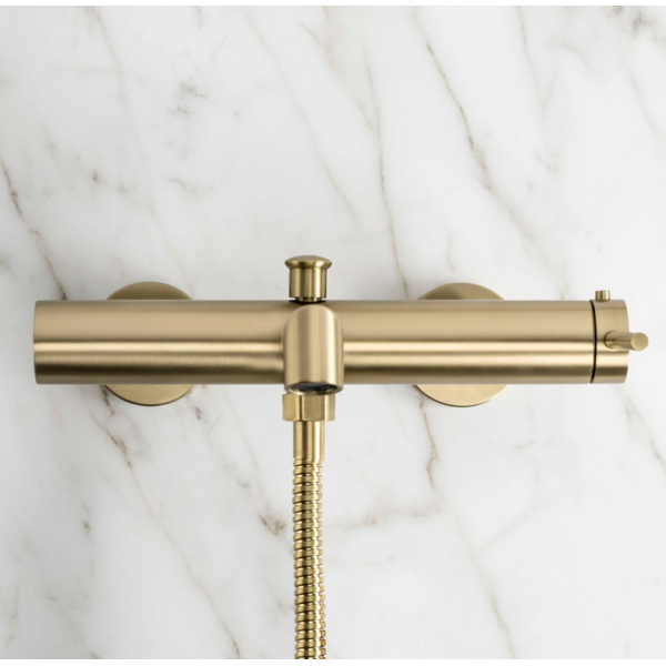 Смеситель для ванны REA FOSS BRUSHED GOLD с изливом