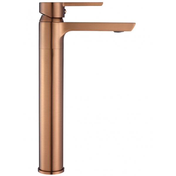 Смеситель для раковины (умывальника) REA ARGUS BRUSHED COPPER высокий