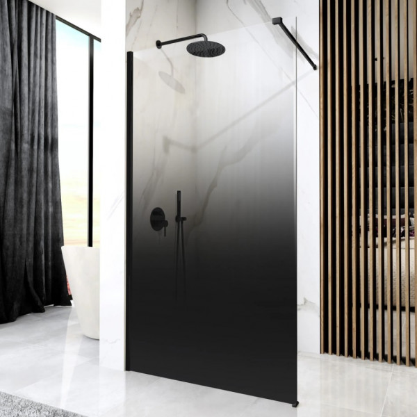 Душевая стенка REA AERO OMBRE 100 BLACK