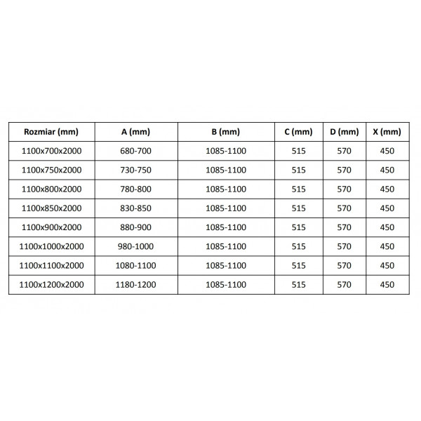 Душова кабіна MEXEN VELAR 110х120 CHROME