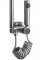 Душевой гарнитур REA HELIX NICKEL BRUSHED матовый никель с изливом *