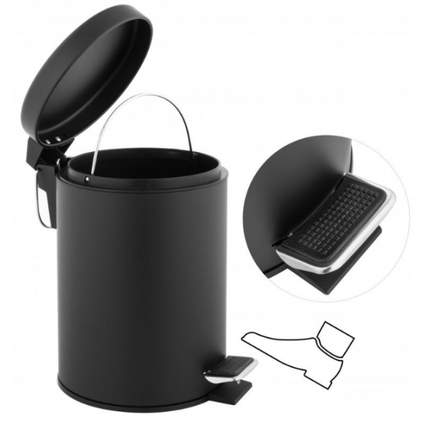 Кошик для сміття YOKA LABI BLACK 3л.