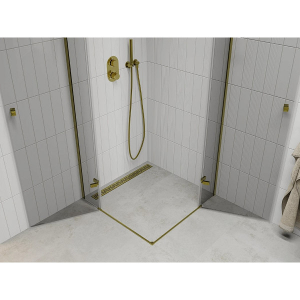 Душова кабіна MEXEN ROMA DUO 80x80 GOLD