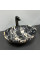 Умывальник (раковина) VBI PARMA BLACK OPAL GLOSSY накладной