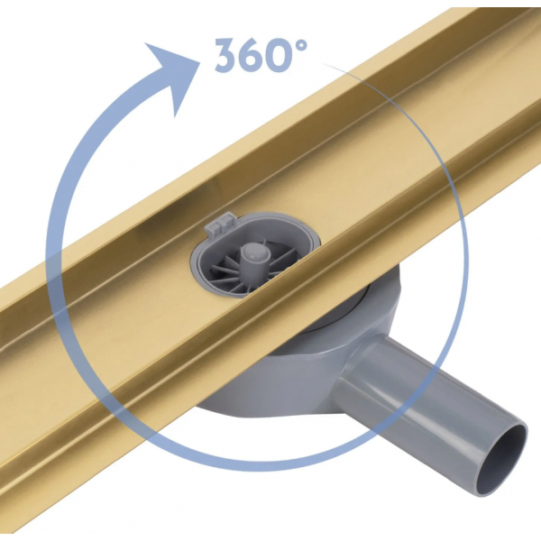 Трап для душа REA NEOX 70 PRO GOLD 2в1 золотой