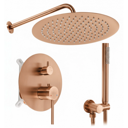 Душевая система REA FOSS CLIF BRUSHED COPPER + BOX скрытого монтажа