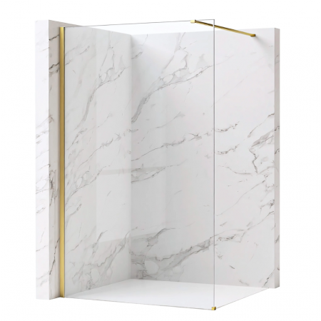 Душевая стенка REA FLEXI 70 TRANSPARENT BRUSHED GOLD