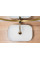 Умывальник (раковина) REA BELINDA BRUSHED GOLD WHITE накладной