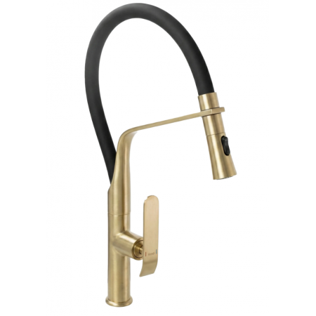 Смеситель для кухни REA CASTOR BLACK BRUSHED GOLD