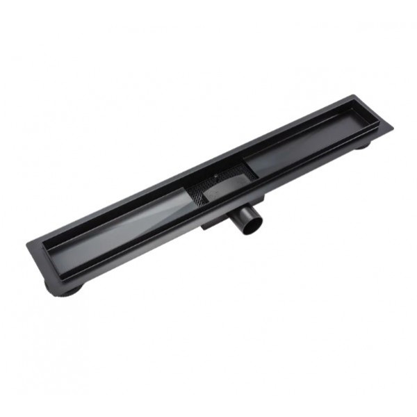 Трап для душа REA NEOX 100 BLACK 2в1 черный
