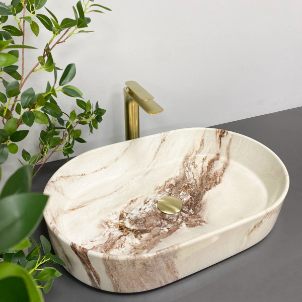 Умывальник (раковина) VBI VERONA 60 ONYX GLOSSY накладной