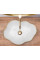 Умивальник (раковина) REA PEARL WHITE GOLD EDGE накладний