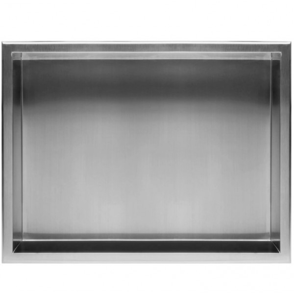 Встраиваемая полка REA 30X45 NICKEL BRUSHED с ободком