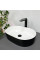 Умывальник (раковина) VBI VERONA 50 BLACK WHITE накладной