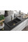 Гранітна кухонна мийка MEXEN OMAR BLACK GRANITE + сифон GOLD