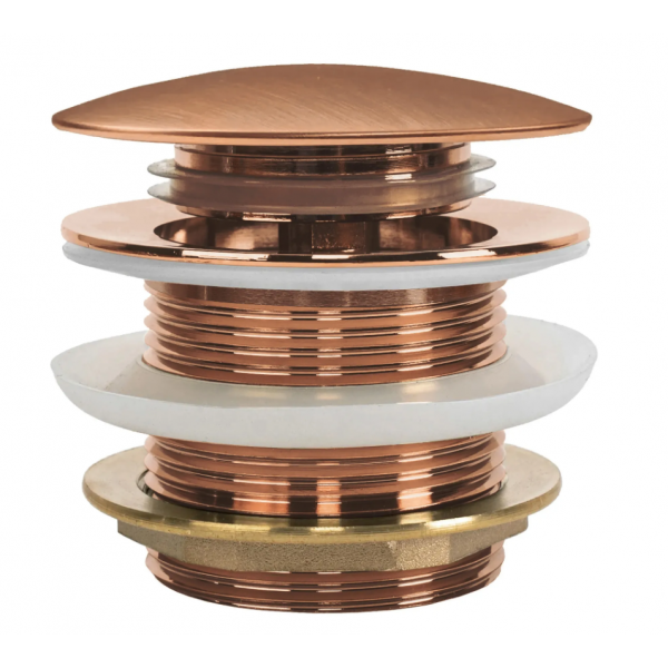 Донный клапан для ванны REA CLICK-CLACK BRUSHED COPPER