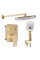 Душевая система REA MOBY BRUSHED GOLD + BOX скрытого монтажа