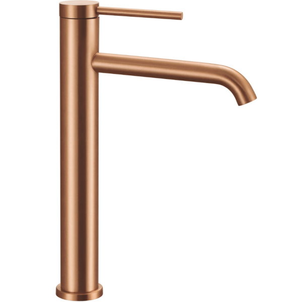 Смеситель для раковины (умывальника) REA CLIF BRUSHED COPPER высокий