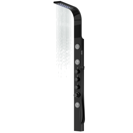 Душова панель CORSAN SNAKE BLACK LED