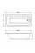 Комплект ванна VBI AMIATA 160x70 встраиваемая+сифон CHROME+ножки