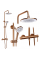 Душевой гарнитур REA FOSS CLIF BRUSHED COPPER