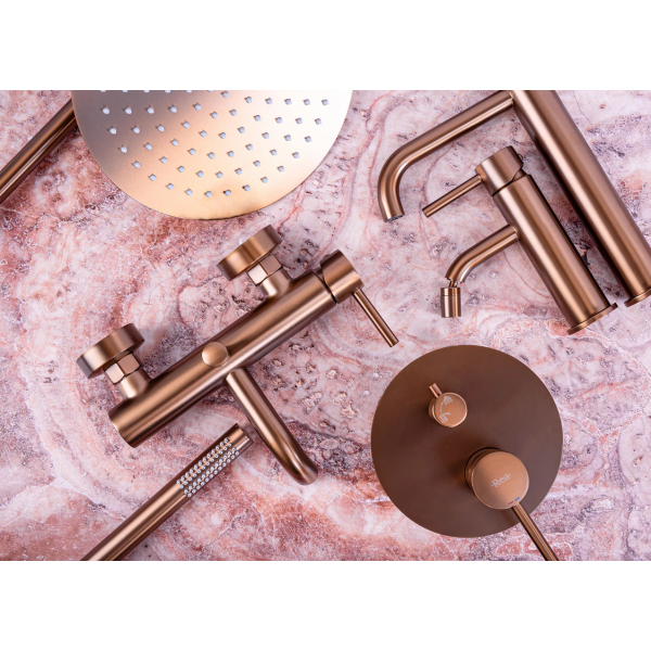 Душевая система REA LUNGO BRUSHED COPPER + BOX скрытого монтажа