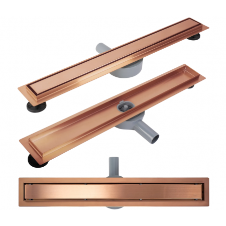 Трап для душа REA NEOX 70 PRO BRUSHED COPPER