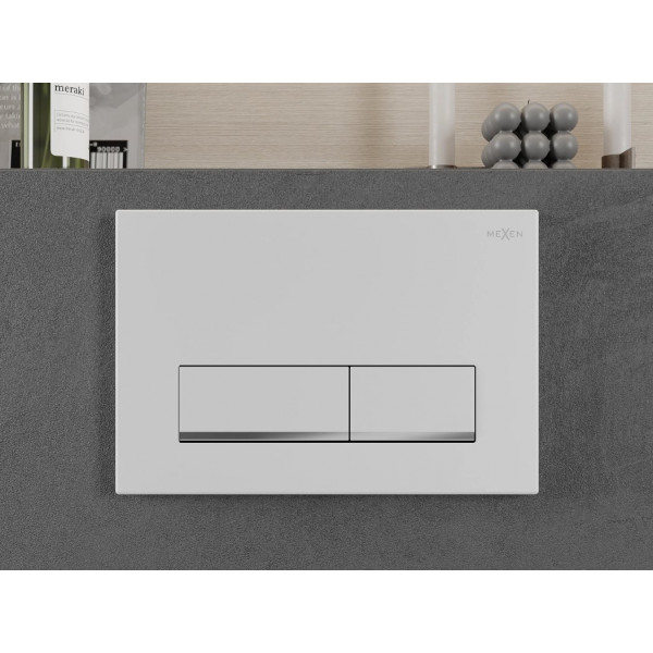 Кнопка змиву для інсталяції MEXEN FENIX 12 WHITE MATT