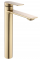 Смеситель для раковины (умывальника) REA STORM BRUSHED GOLD высокий