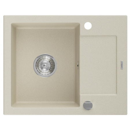 Гранітна кухонна мийка MEXEN ENZO BEIGE + сифон CHROME