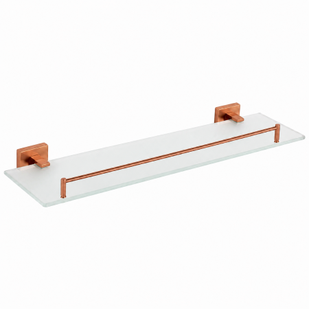 Полка стеклянная VBI MARS BRUSHED COPPER