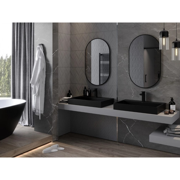 Дзеркало MEXEN LOFT 90x55 BLACK овальне