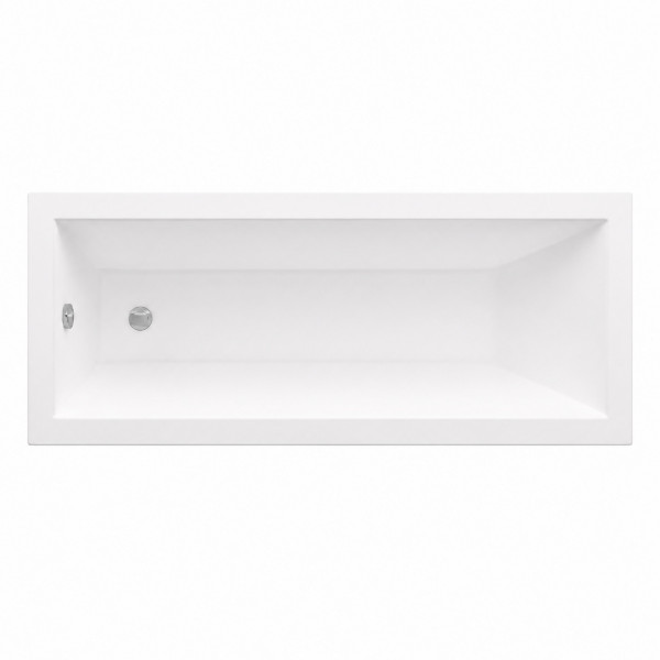 Комплект ванна VBI GRAPPA 170x70 встраиваемая+сифон CHROME+ножки