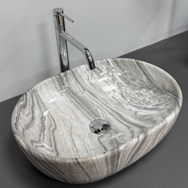 Умывальник (раковина) VBI MODENA S GREY ONYX накладной