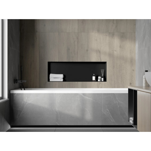 Вбудована полиця MEXEN X-Wall-NR 90 BLACK без обідка