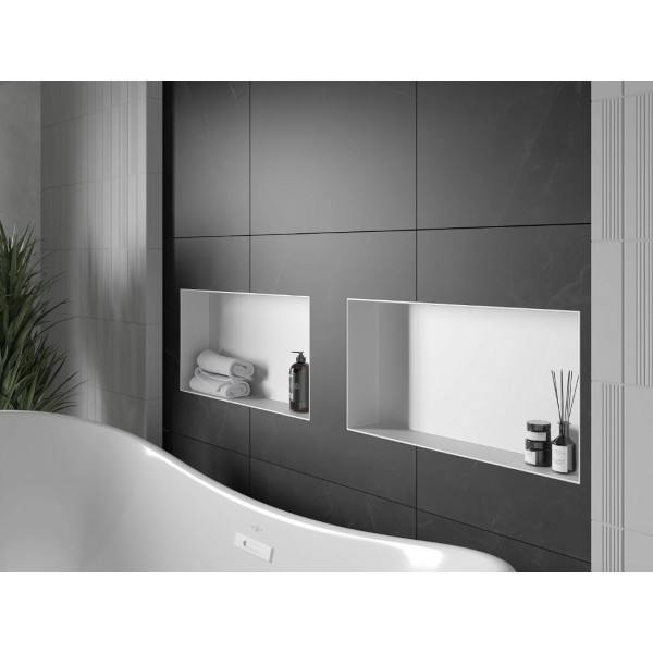 Вбудована полиця MEXEN X-Wall-NR 60x30 WHITE без обідка