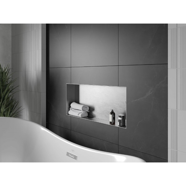 Вбудована полиця MEXEN X-Wall-NR 75 INOX без обідка