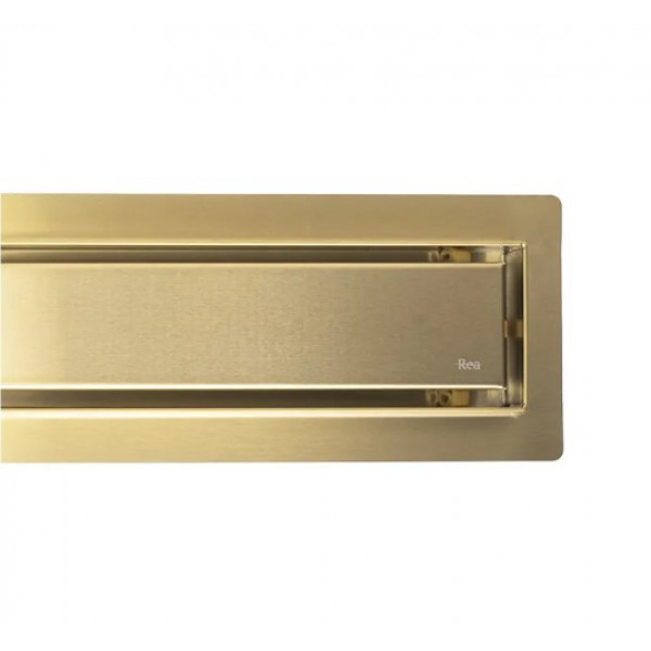Трап для душа REA NEOX 60 PRO BRUSHED GOLD 2в1 матовое золото