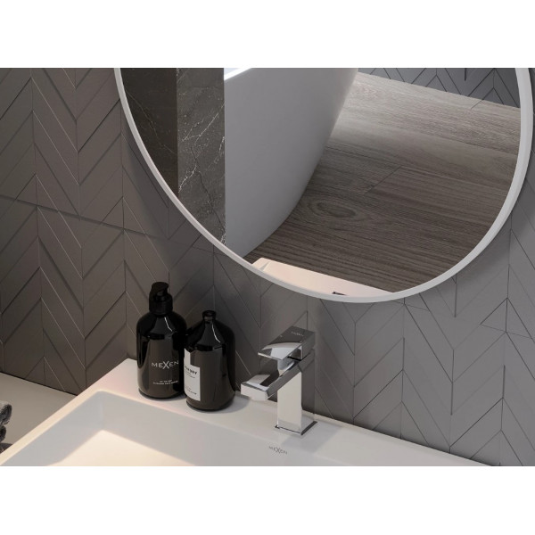 Дзеркало MEXEN LOFT 100 WHITE кругле