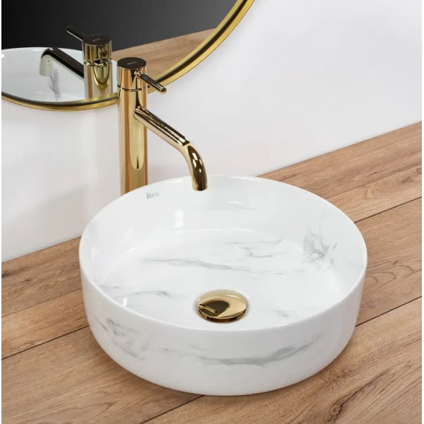 Умывальник (раковина) REA SAMI NATURE MARBLE накладной мрамор