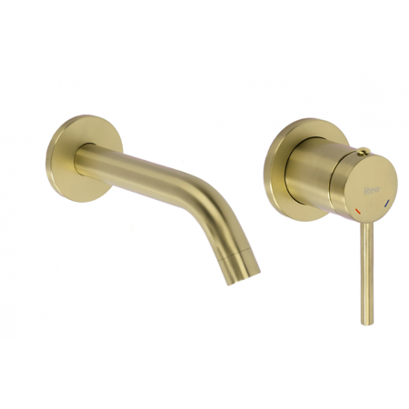 Смеситель для раковины REA CLIF BRUSHED GOLD + BOX скрытого монтажа
