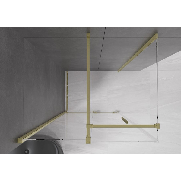 Душова кабіна MEXEN VELAR 90х110 BRUSHED GOLD