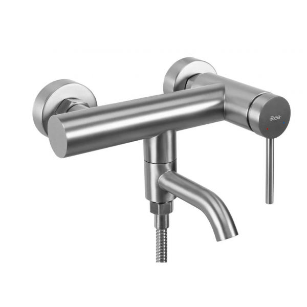 Смеситель для ванны и душа REA CLIF NICKEL BRUSHED с изливом