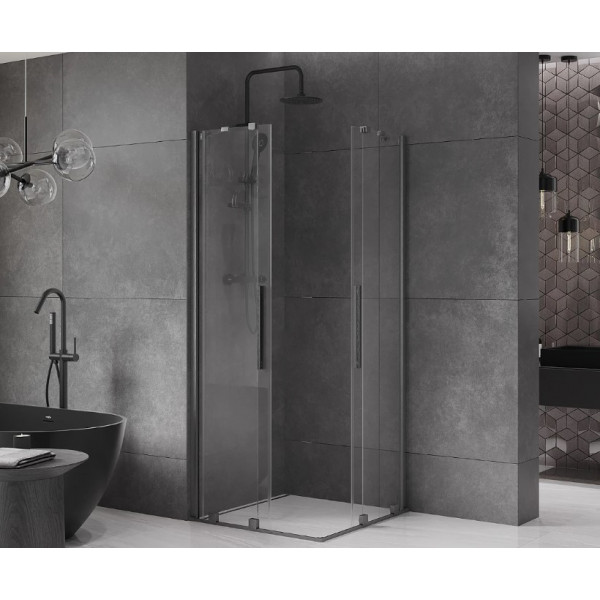 Душова кабіна MEXEN VELAR DUO 80х80 GRAPHITE