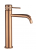 Смеситель для раковины (умывальника) REA LUNGO GRIP BRUSHED COPPER высокий