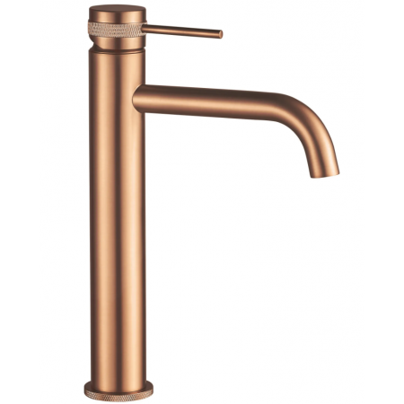 Смеситель для раковины (умывальника) REA LUNGO GRIP BRUSHED COPPER высокий