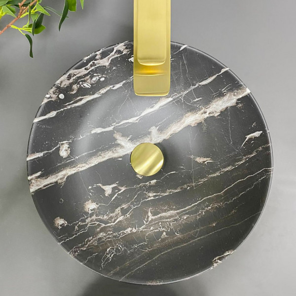 Умывальник (раковина) VBI AMALFI BLACK ONYX MATT накладной