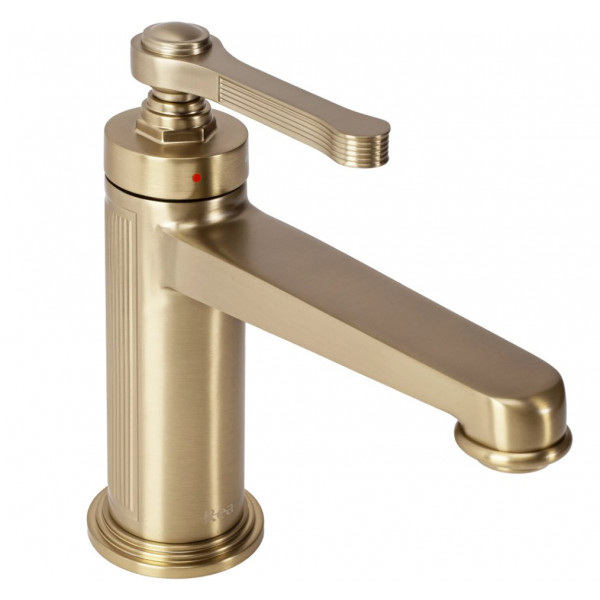Смеситель для раковины (умывальника) REA MONACO BRUSHED GOLD низкий