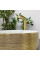 Умывальник (раковина) VBI PRATO BRUSH GOLD WHITE накладной